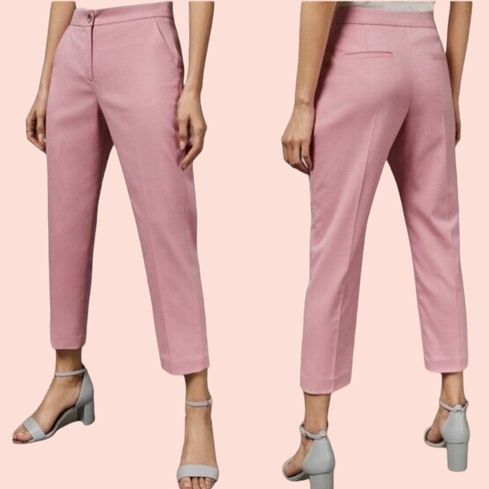 Ted Baker Pink Tailored "Begonit" Cropped Trouser TB4(10) NEW